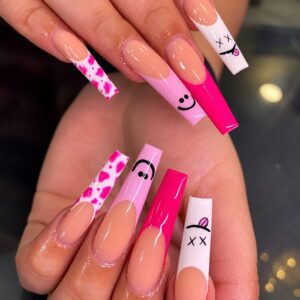 Hot Pink Mood Nails Press-On Nails