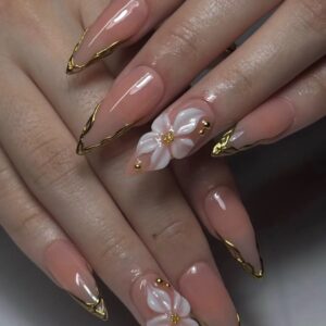Flowers Press-On Nails