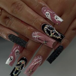 Diamonds halloween Press-On Nails