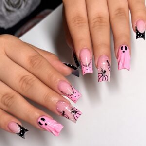 Bloody Ghost” Press-On Nails