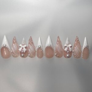 Royal Pearl Princess 
 Press-On Nails