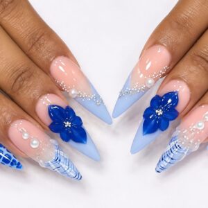 Bloom And Glitter Press-On Nails