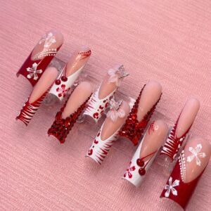 Blushing  Blossoms Press-On Nails