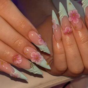 Nude Heart Love Press-On Nails
