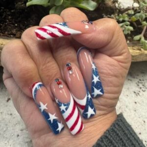 July 4  Press-On Nails