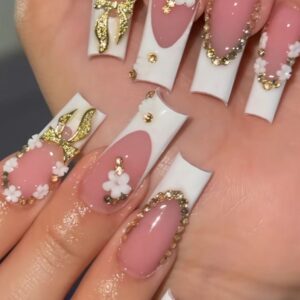 Bow Sparkle Elegance Press-On Nails