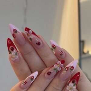 Strawberry Nails Press-On Nails