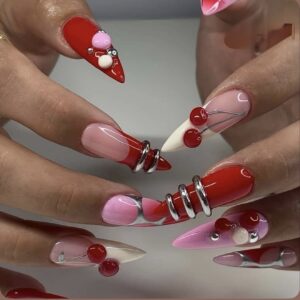 Cherry 3D Nails 🍒 Press-On Nails