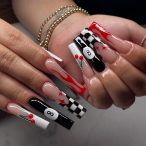 🍒 Cherry nail art (cerezas) Press-On Nails
