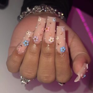 A Pastel Flower Garden Press-On Nails