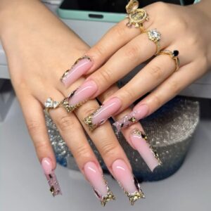 Royal Pearl French Press-On Nails