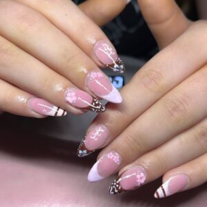 Blush Gold Butterfly Press-On Nails