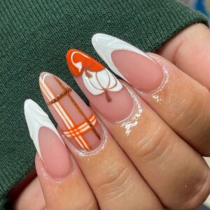 Pumpkin Spice Elegance 
Press-On Nails